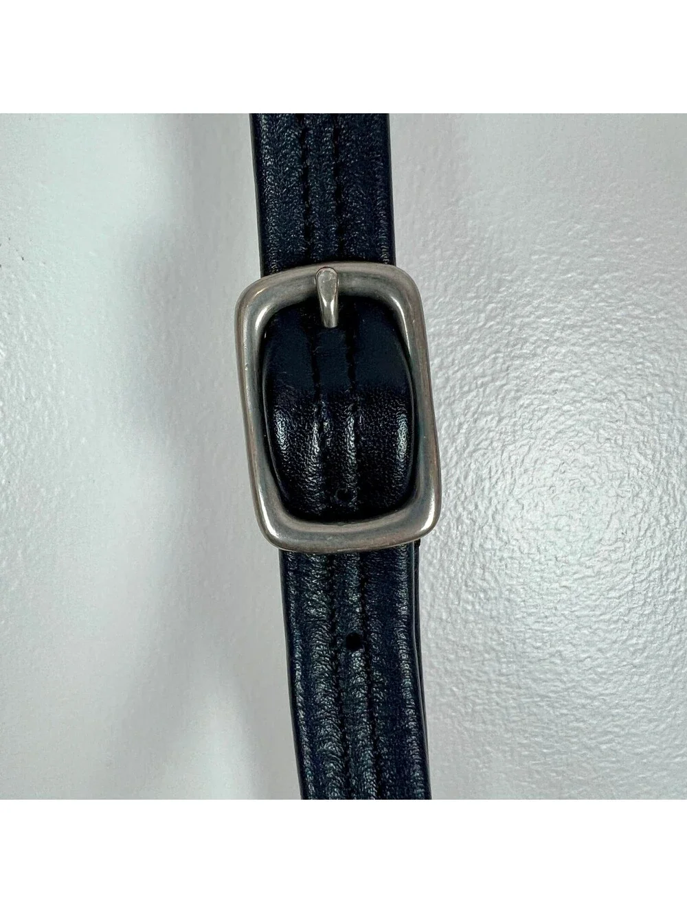SAS Genuine Leather Black Crossbody Organizer Bag Adjustable Strap USA Made